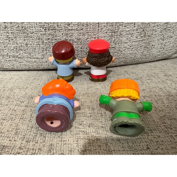 Lot of 4 Fisher Price Little People Career Figures Firefighter Teacher Scientist - Picture 2 of 8